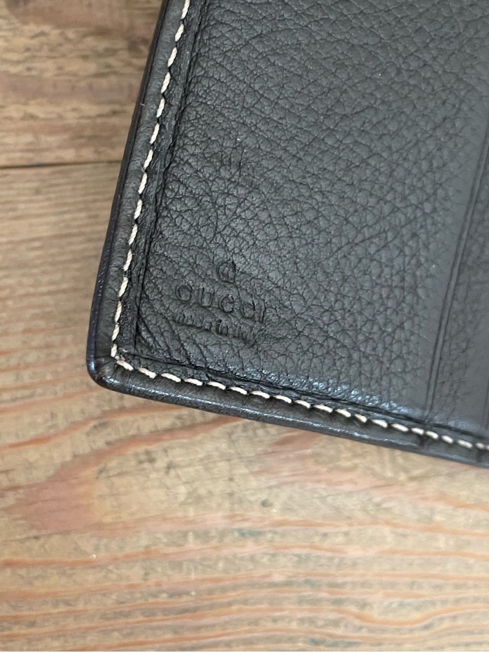 Gucci Vintage GG Canvas Continental Wallet Dark Brown Leather - Picture 11 of 15